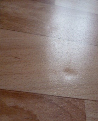 It is impossible to get rid of the defective area by simply ironing it with an iron.