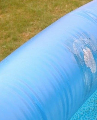 How and with what to glue a frame pool at home