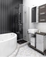 Rules for creating a high-tech bathroom design, features and examples