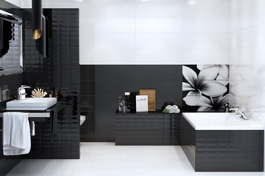 The uniqueness of the high-tech direction lies in the special lighting.