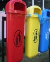 Types and labeling of containers for selective waste collection and how to sort