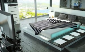 Ideas for a beautiful high-tech bedroom interior design and the best way to organize it
