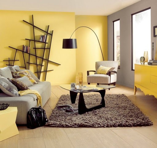 With a yellow bedroom