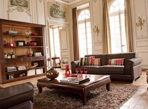 interior of the living room in a classic style