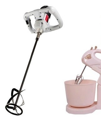 The hooks are used to knead doughs of different consistencies.