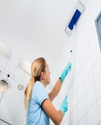 A soapy solution is used as an alternative to steam.