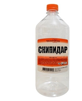 It is recommended to clean the skin with gum turpentine.