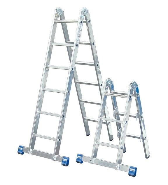 hinged telescopic ladder