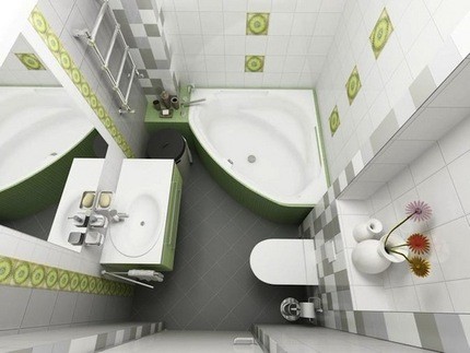 Ideas for the design of a combined bathroom in Khrushchev, layout and design