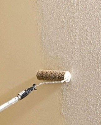 Apply paint to the treated surface with a soft sponge