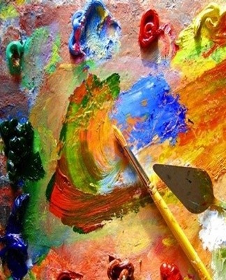 After drying, the paint takes on a lighter shade.