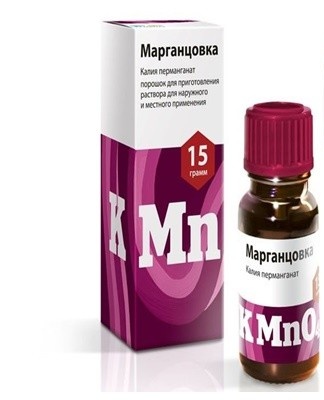 bottled potassium permanganate