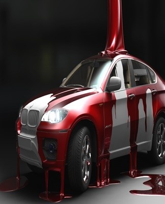 Complete painting of the car body in the garage is not possible.