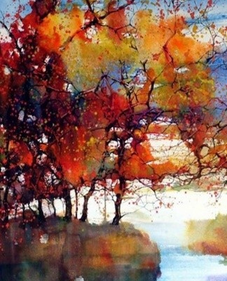 For work you will need a masking liquid - a special tool that protects the paper from painting.