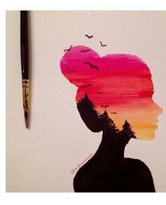 You can draw from nature or from a photo: pets, favorite movies and pop stars.