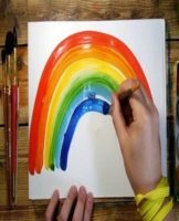 Tutorials on creating simple drawings with children's paints and what can be drawn