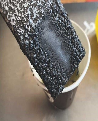 Another way to remove powder paint is by open fire, cooking.