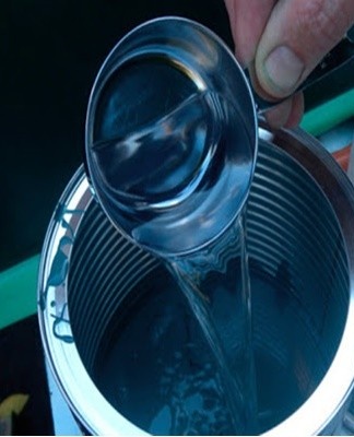 Most often, paint materials are mixed with water before work, since it is the main component of the mixture.