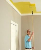 What types of stretch ceilings are painted with their own hands and is it possible