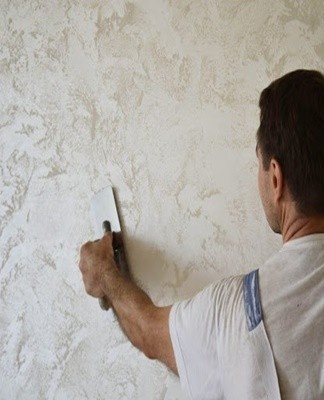 The final stage in the decoration of wall surfaces.