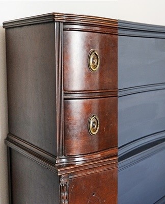 How to paint lacquered furniture at home without removing the varnish