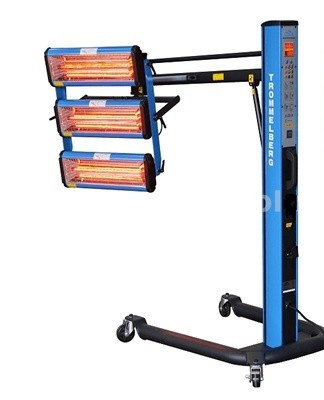 According to the design, infrared lamps are divided into portable, portable and stationary.