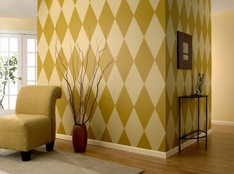 Diamonds on the wall