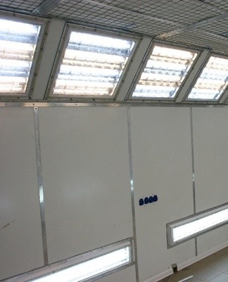 The ventilation system must switch from painting mode to drying mode.