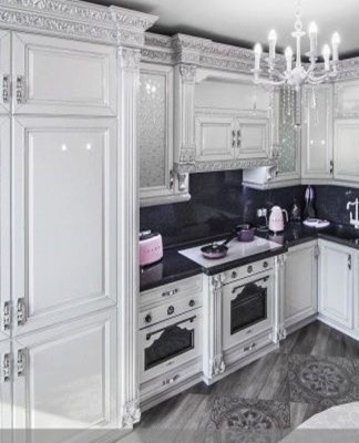 Interesting kitchen design options with a weathered effect in the interior