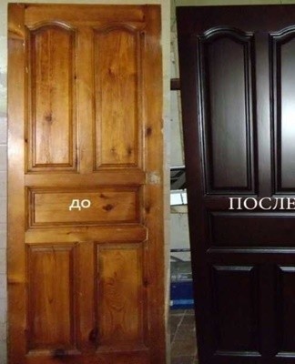 The most popular paint for wooden doors is called alkyd paint.