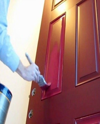 Remove any previous coating from the wood, including putty and primer.