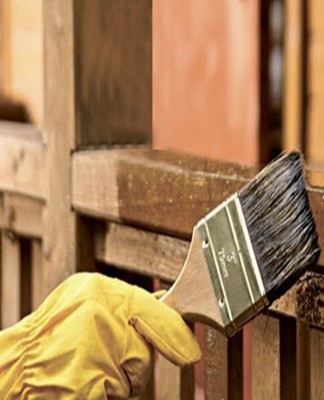 These paints can be applied to wood containing no more than 10% humidity.