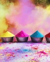 Description of Indian Holi paints and their manufacture, rules of application