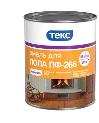 PF-266 enamel is used for the treatment of wooden floors.