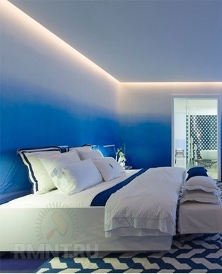 Another color option is considered shaded along the width of the wall. His