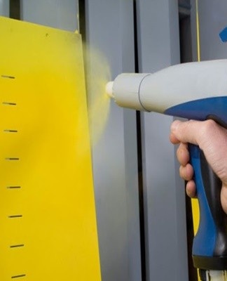 Manual powder application requires the use of a spray gun.