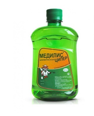 "Medilis Ciper" is not dangerous for humans, it belongs to drugs with a toxicity class of 3-4.