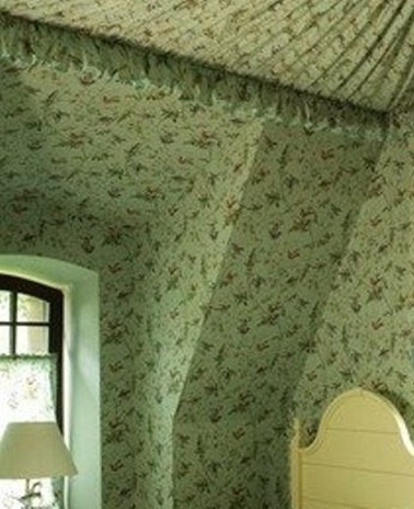 Fabric on the walls