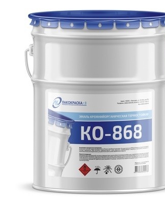 Technical characteristics and composition of enamel KO-868, its scope of application