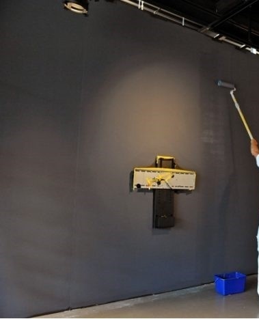 Chalkboard paint drying process