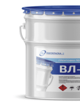 Technical characteristics and composition of the VL-02 primer, rules of application