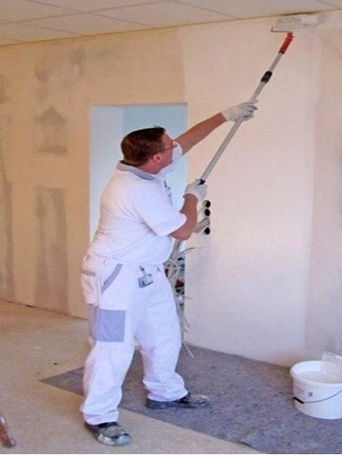 In some cases, wallpaper paste is used for the primer.