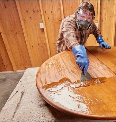 The best and how to paint a wooden table with your own hands, technology