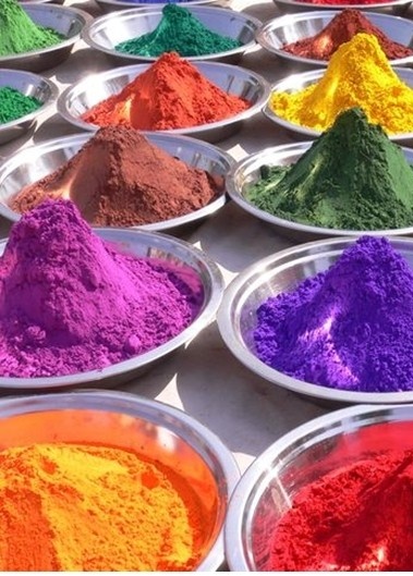 Titanium white is a relatively new material made from titanium dioxide.